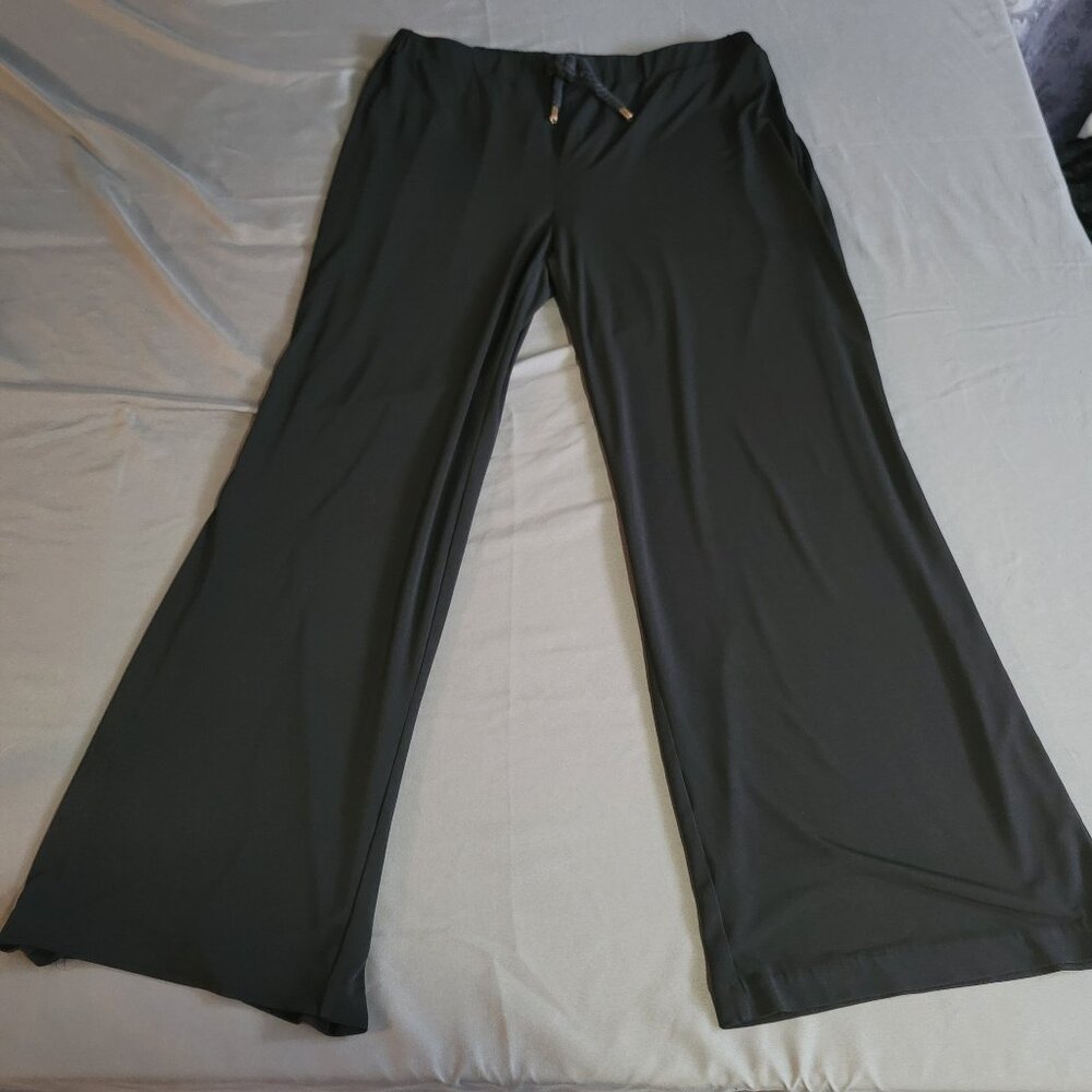Michael Kors Pants Womens L Black Loungewear Stretchy Comfort Relaxed Fit Casual